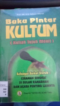 Image of Buku Pintar Kultum (KUliah Tujuh Menit)